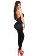 Tuta Intera Nera con Pizzo e Schiena Scoperta