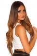 Top corto asimmetrico con cerniera posteriore. Bianco