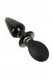 Double plug in silicone e vetro con vibrazione. Ricaricabile