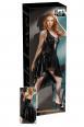 Vestito laccato con stringatura.