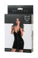 Mini abito NAOMI in tessuto wetlook con zip.
