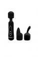 Massaggiatore magico Power Wand con 3 cappucci.