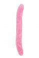 Doppio dildo rosa 32,5 cm.