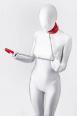 Anonymo: collare rosso con catena.