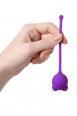 Palla stimolante con orecchie. Viola