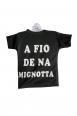 Mini t-shirt con scritta spiritosa.