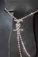 Catenina piede con strass.