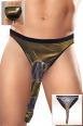 Slip uomo luccicante con proboscide. 3 colori.