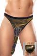 Slip uomo luccicante con proboscide. 3 colori.