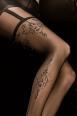 Ballerina: collant disegno reggicalze con ricami art. 293