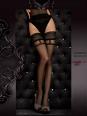 Ballerina: calze autoreggenti con ricami. Art. 344 nero