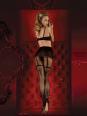 Ballerina: collant nero/lurex effetto reggicalze. Art. 347