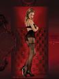 Ballerina: collant nero/lurex effetto reggicalze. Art. 348