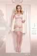 Ballerina: Calze autoreggenti bianche c/decoro. Art. 360