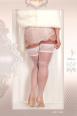 Ballerina: Calze autoreggenti bianche c/decoro. Art. 360