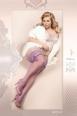 Ballerina: Calze autoreggenti viola c/decori. Art. 362