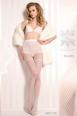 Ballerina: collant bianco con ramage. Art. 376