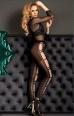 Ballerina: collant nero con motivo anteriore. Art. 396