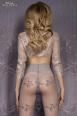 Ballerina: collant con ricami. Grigio. Art. 413