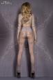 Ballerina: collant con ricami. Grigio. Art. 413