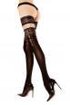 Calze autoreggenti nere/beige art. 220