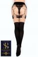 Collant nero effetto reggicalze. Art. 497