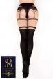 Collant nero effetto reggicalze. Art. 498