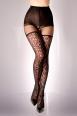 Collant aperto effetto reggicalze con fantasia leopardata. Art. BS123