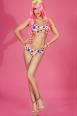 CHILIROSE: bikini floreale con reggiseno a fascia.