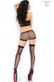 CHILIROSE: set 3 pezzi a rete con cuori. Nero