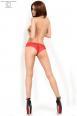Slip alla brasiliana in pizzo. Rosso