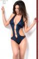 Body maculato con anelli. Blu.