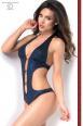 Body maculato con anelli. Blu.