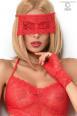 CHILIROSE Lingerie: body set 3 pezzi. Rosso