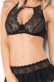 CHILIROSE: intimo set 3 pezzi. Nero.