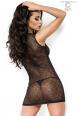 Chemise in pizzo con strass + tanga.