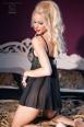 CHILIROSE: babydoll in tulle con coppe in pizzo e ricami in lurex.