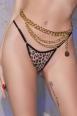 Intimo 2 pezzi in tulle leopardato.