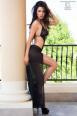 Body con coda in tulle.