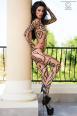 Bodystocking velato color pelle.