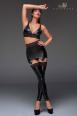 Reggicalze con fascia girovita elastica.