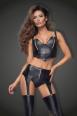 Fascia reggicalze con cerniera anteriore.