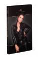 Camicia maniche lunghe in tessuto effetto bagnato e PVC.