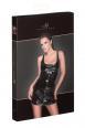 Vestito sexy in PVC con cerniera intera a 2 vie sul davanti.