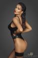 Body sgambato in tessuto Powerwetlook.