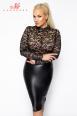 Abito midi con top in morbido pizzo.
