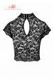 Top in pizzo elasticizzato.