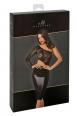 Abito midi con top in pizzo asimmetrico.