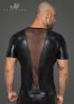 T-shirt da uomo in tessuto effetto bagnato con inserti in rete 3D .
