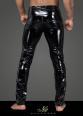 Pantaloni lunghi da uomo in PVC elasticizzato.